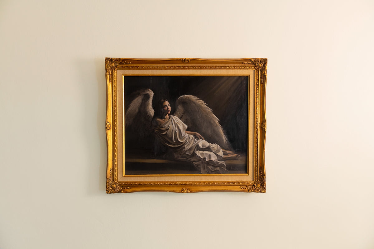 "The Angel With Black Hair" Print