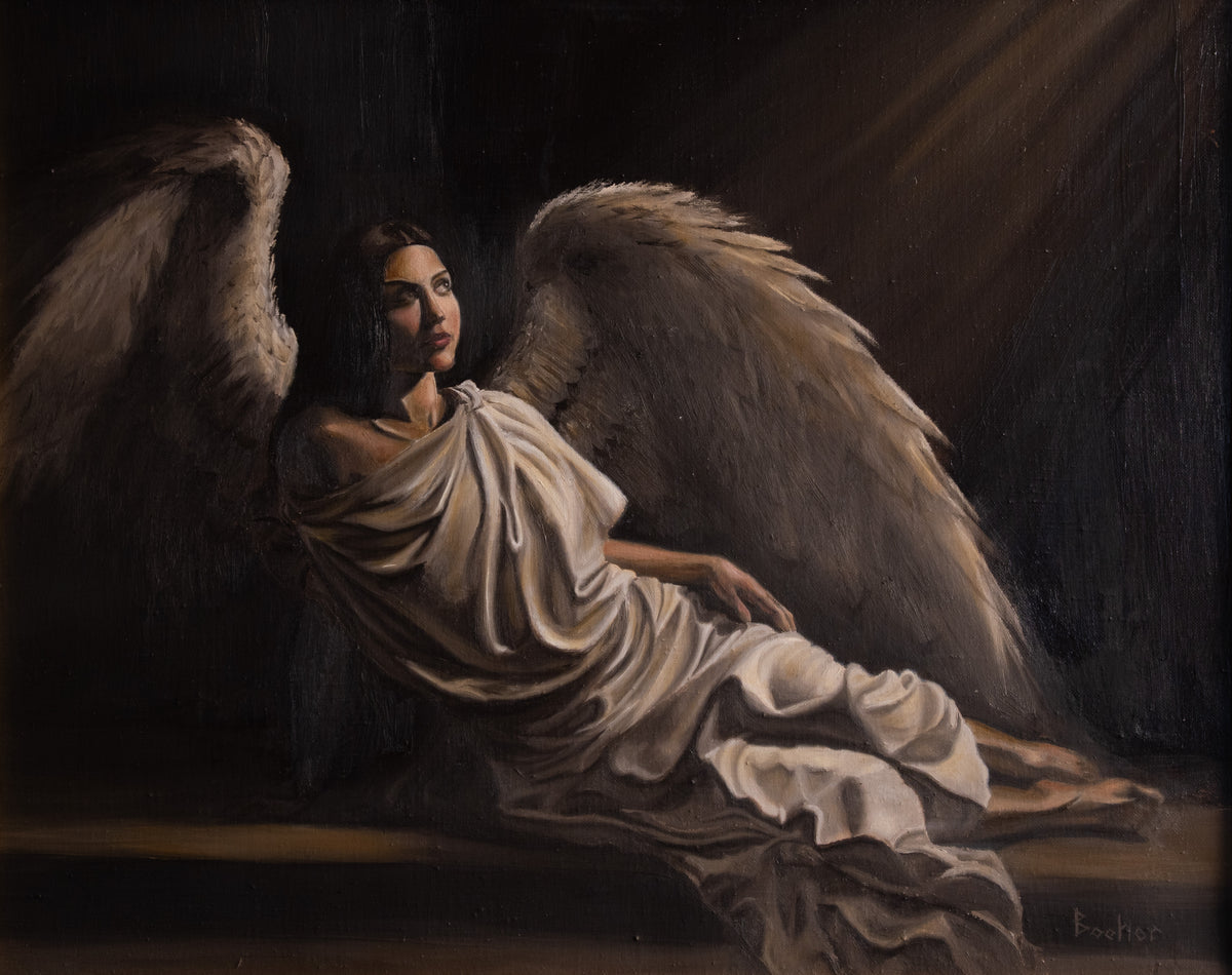 "The Angel With Black Hair" Print